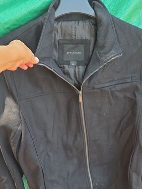 Structure Men's Black Zip-Up Lightweight Jacket